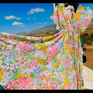 NWT KATE SPADE PB FLORAL-DOT DRESS/COVERUP SZ-XS